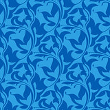 Blue seamless pattern