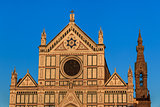 Church of basilica Santa Croce in Florence, Italy. 
