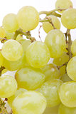 green grapes on a white background