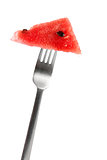 Watermelon and fork