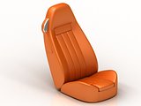 Suite orange car seat from the car