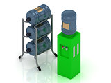 Green water cooler