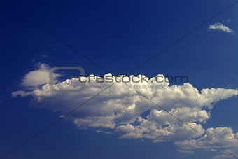 Blue sky with clouds in sun day