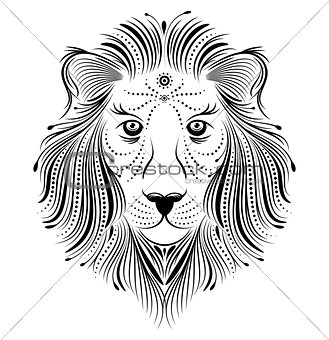 abstract lion 