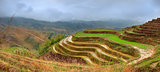 Rice Terraces, Dazhai, near Longsheng, Guangxi, China. Yao villa