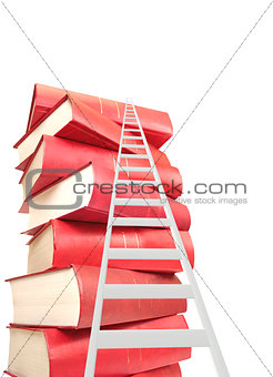 Ladder and books