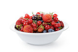 freash garden berries in bowl