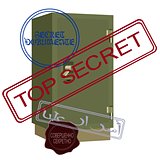 Safe with secret documents