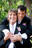 Handsome Gay Couple  - Wedding Portrait