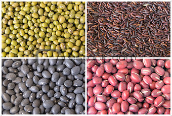 Beans and Grains Collage