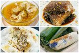 Southeast Asian Singapore Dessert and Snacks Collage