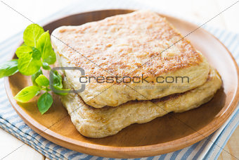 Arab food Martabak or murtabak, also mutabbaq