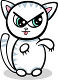 cartoon kawaii kitten illustration