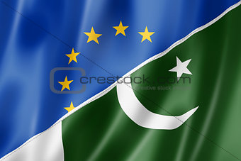 Europe and Pakistan flag