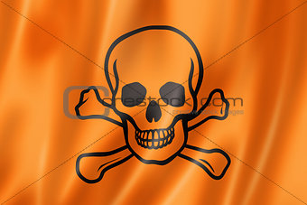 toxic poison skull flag