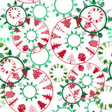 abstract christmas trees pattern