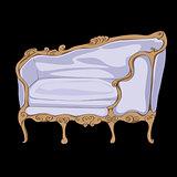 rococo sofa doodle
