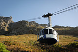 Cable car to a high mountain
