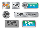 world map web elements