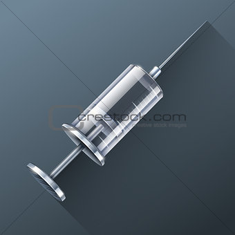 medical syringe for injections