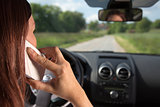 Using a mobile phone while driving