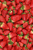 Strawberries background with copy space