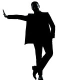 one business man silhouette