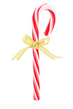 Candy Cane with Bow Ribbon