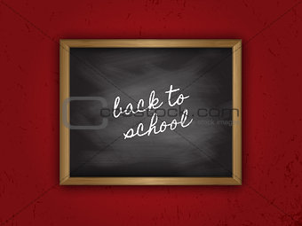 Back to school chalkboard