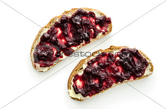 Bread with jam