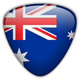 Australia Flag Glossy Button