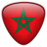 Morocco Flag Glossy Button