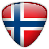 Norway Flag Glossy Button