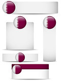 Qatar Country Set of Banners