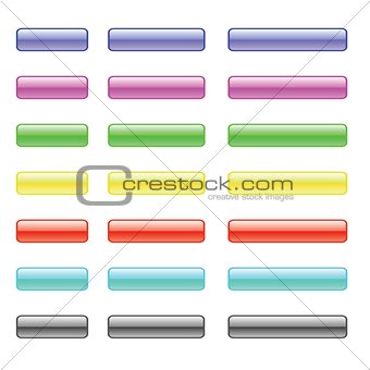 set of colorful glass buttons