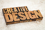 creative design in wood type