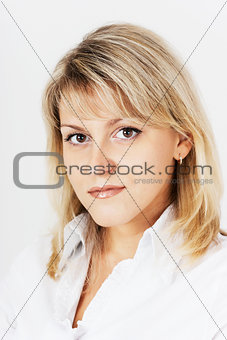 portrait of blonde girl
