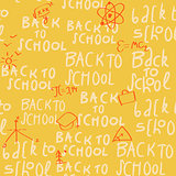 Schools hands draw chalk written font, vector Eps10 image.