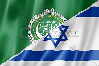 Arab League and Israel flag