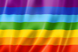 Rainbow peace flag