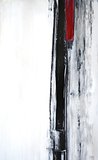 Black and Red Abstract Art Painting