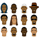 Black Men Faces