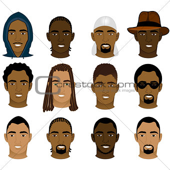 Black Men Faces