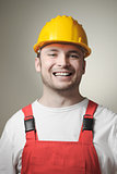 Smiling young worker