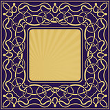 gold frame with floral ornamental 