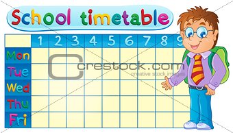 School timetable theme image 1