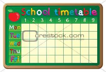 School timetable theme image 2