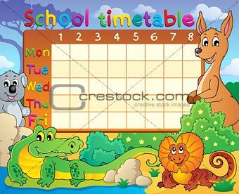 School timetable theme image 8