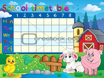 School timetable topic image 1