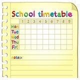 School timetable topic image 4